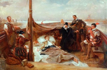 ロバート・アレクサンダー・ヒリングフォード Painting - サー・フィリップ・シドニーの最後の日 ロバート・アレクサンダー・ヒリングフォードの歴史的な戦闘シーン